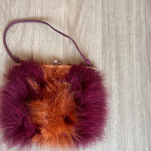 Fendissime by Fendi Feather Clutch โ Rare Collector's Piece - Picture 3 of 3